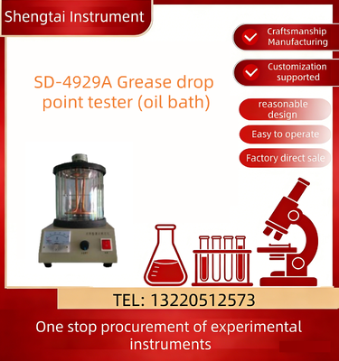 ASTMD566 Peralatan Uji Minyak Pelumas Lubang Ganda SD-4929A Lubang Tetes 28mm Bak Minyak