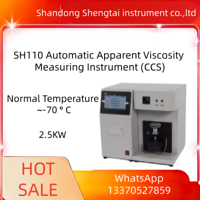 SH110 Automatic CCS Apparent Viscosity Measuring Instrument Engine Oil Low‑Temperature Dynamic Viscosity ASTM D5293