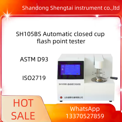 SH105BS Automatic Closed‑Cup Flash Point Tester Pensky‑Martens Instrument Petroleum Oil Test ASTM D93