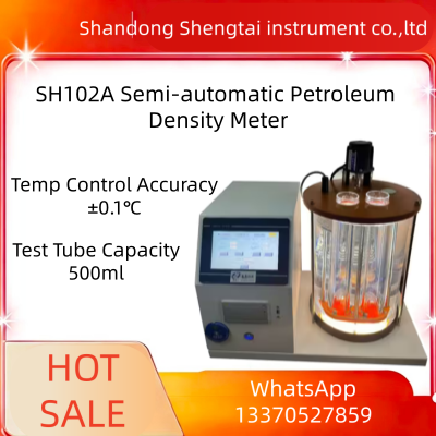 SH102A Halfautomatische Petroleum Density Meter Touch Screen & Precise Pt100 Temp Control Dual Holes ASTM D1298