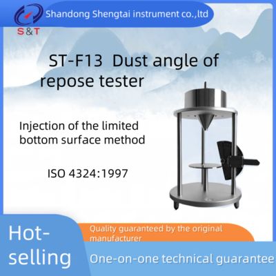 Qualité ST-F13 Testeur d'angle de repos de la poussière conçu pour déterminer l'angle de repos de la poussière à l'aide de la méthode de fond limité par injection usine
