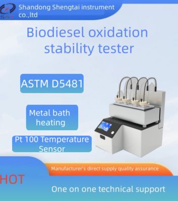 Jakość SH419 Biodiesel Tester stabilności utleniania Metalowe ogrzewanie łazienki Pt 100 czujnik temperatury 7-calowy kolorowy wyświetlacz LCD fabryka