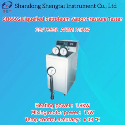 Good price SH6602 LPG Vapor Pressure Tester 0-2.5MPa ASTM D1267 GB/T6602 online