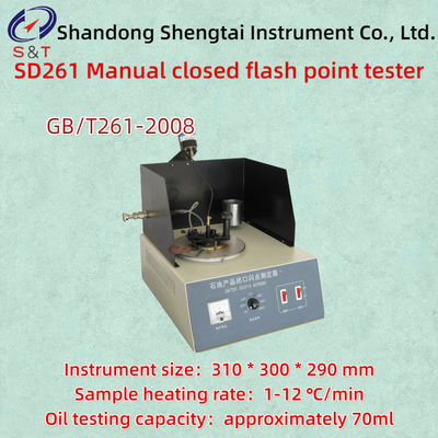 Un buon prezzo. SD261 70 ml Esame manuale di campioni con test del punto di infiammazione chiuso ASTM D93 Tasso di riscaldamento 1-12 °C/min in linea