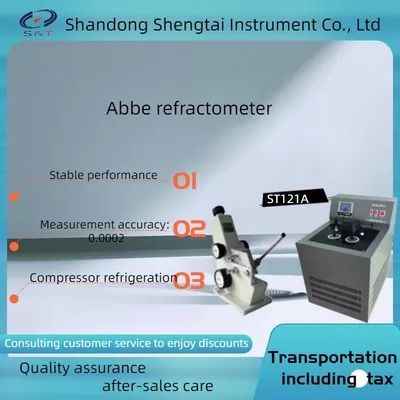Good price Transparent Semi Transparent Liquid Solid ST121A Abbe Refractometer Compression Mechanism online