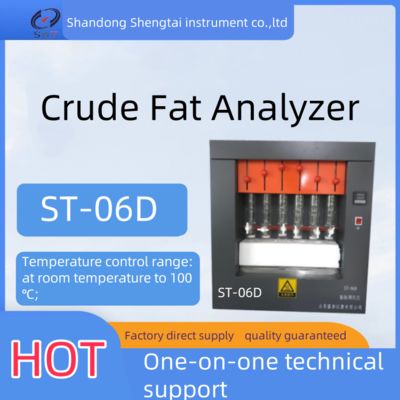 Good price Feed Crude Fat Analyzer ST-06 Soxhlet Extraction Principle Gravimetric Method online