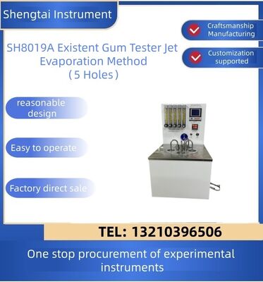 Bom preço SH8019A Testador de Goma Real de 5 Furos Método de Ar 160-165℃ ASTM D381 compressor de ar silencioso especial sem óleo. on-line