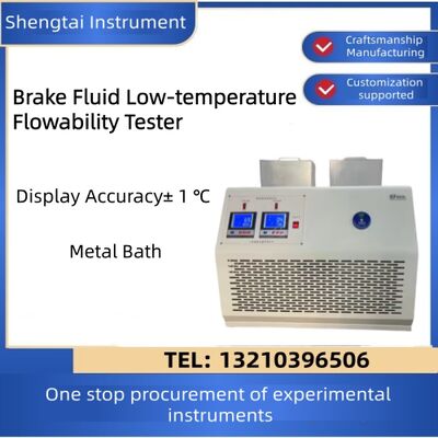 Guter Preis 12-Loch Bremsflüssigkeit Niedertemperatur-Fließfähigkeit Tester Kaskadenkompressor Kühlung Metallbad Online