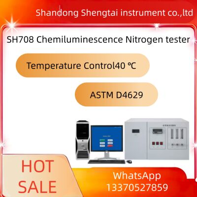 Bom preço SH708 Analisador de Nitrogênio de Quimioluminescência. Alta sensibilidade. ASTM D4629. Rápido e estável para testes de petróleo e gás. on-line