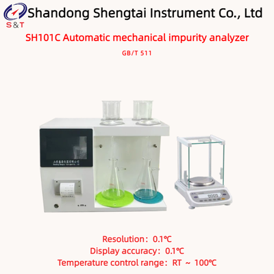Good price GB/T 511 Hydraulic Oil Mechanical Impurity Analyzer with 7-inch LCD Display 0.1℃ Resolution and 4-Channel PID Temperature Control online