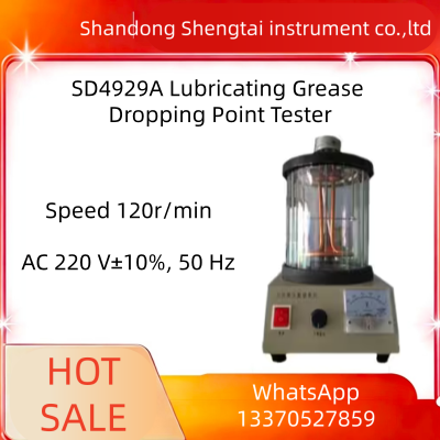 Buen precio SD4929A Probador de punto de goteo de grasa lubricante para determinación del punto de goteo de grasa Equipo de prueba de laboratorio en línea
