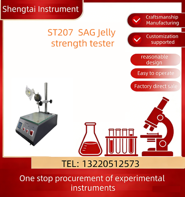 Качество ST207 SAG Pectin Gel Strength Tester with Coarse and Fine Adjustment for Accurate Alignment and Easy Measurement Фабрика