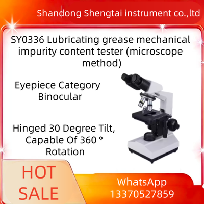 Quality SY0336 Grease Mechanical Impurity Tester SH/T0336‑1994 100× Microscope for Lubricant Impurity Detection factory